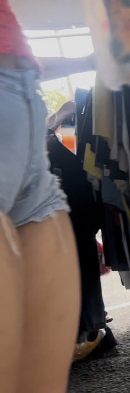 Thick Asian babe tight huge cameltoe. Pussy lips bussin in those shorts . So sexy