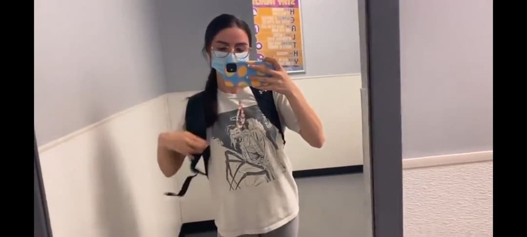 19 Y.O. depraved girl sucks dick sloppy deepthroat and walks down the street with cum on her face