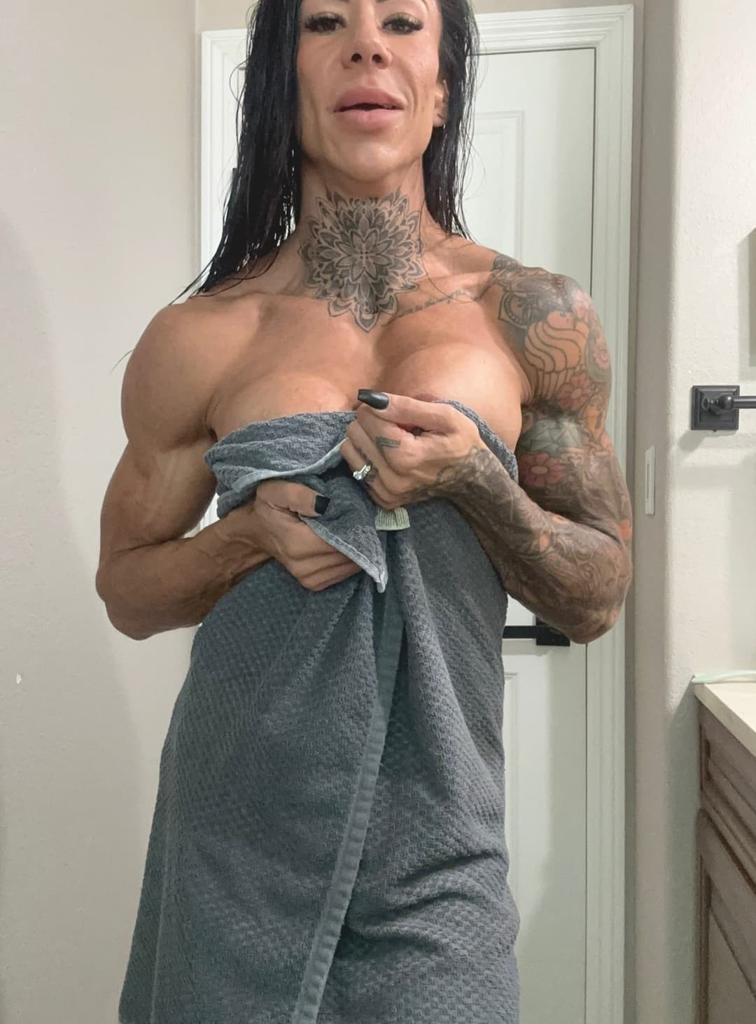 A well-deserved shower after a long workout