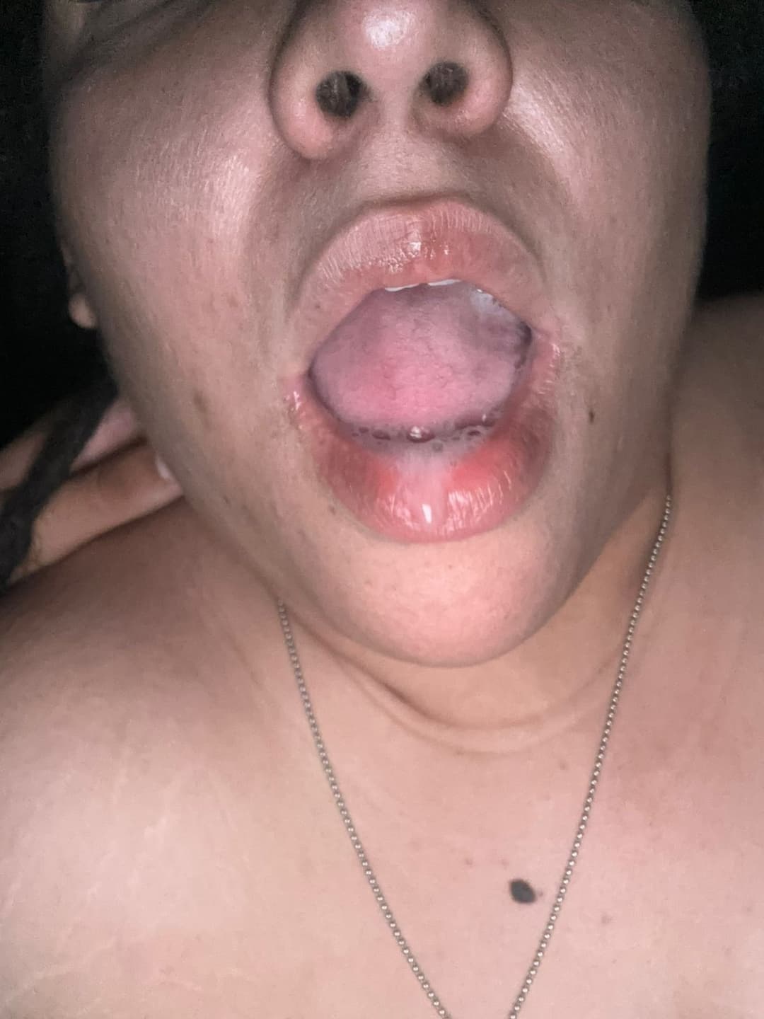 Click to view full size Whore-wife Face fetish (nose, forehead, tongue, teeth, mouth, ears, throat) Gaped, used hole