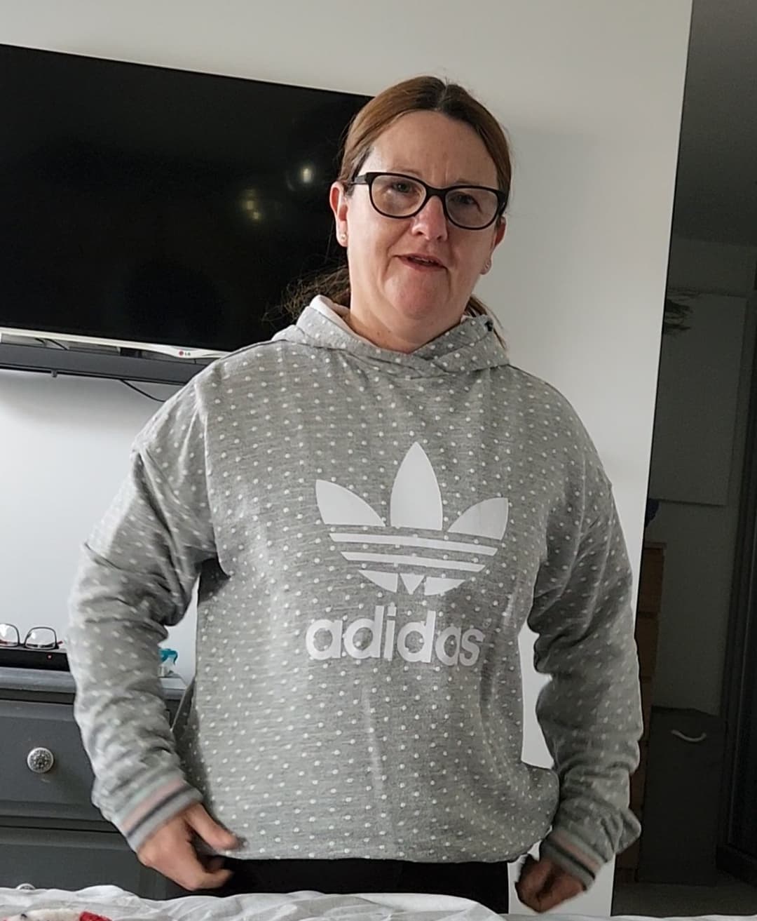 That look when you ask her to pop her little boobs out for the camera, want to see any?