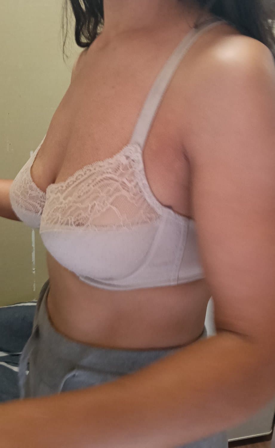 Wife. Natural saggy tits #2