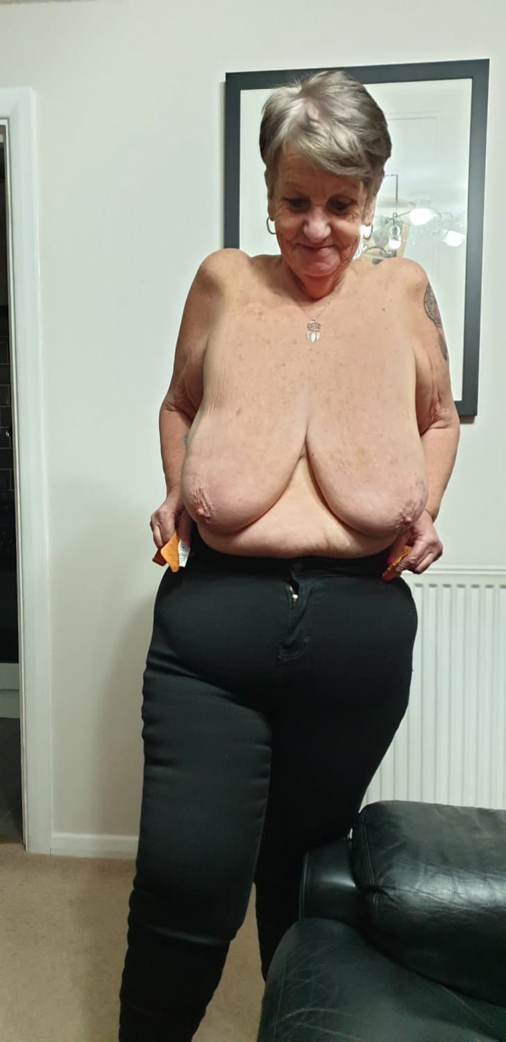 Very Old Granny With Big Saggy Beautiful Boobs