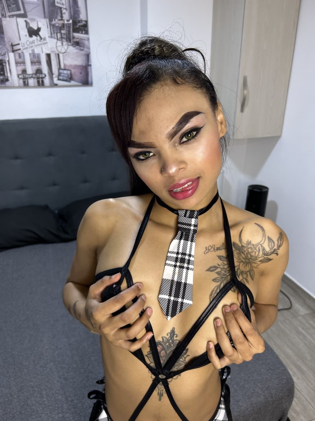 Celeste Puffy Nipple Latina Casting Couch