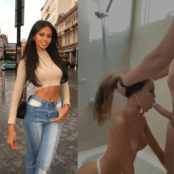 Sexy Latina Teen Rough Blowjob In The Bathroom