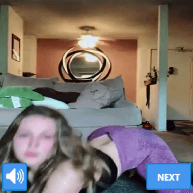 Omegle Teen Girl get caught by dad during a twerk on Omegle Sluts