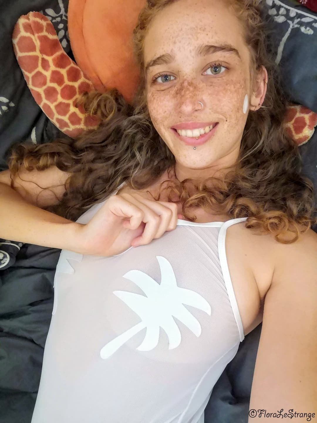 Big titted redhead Flora