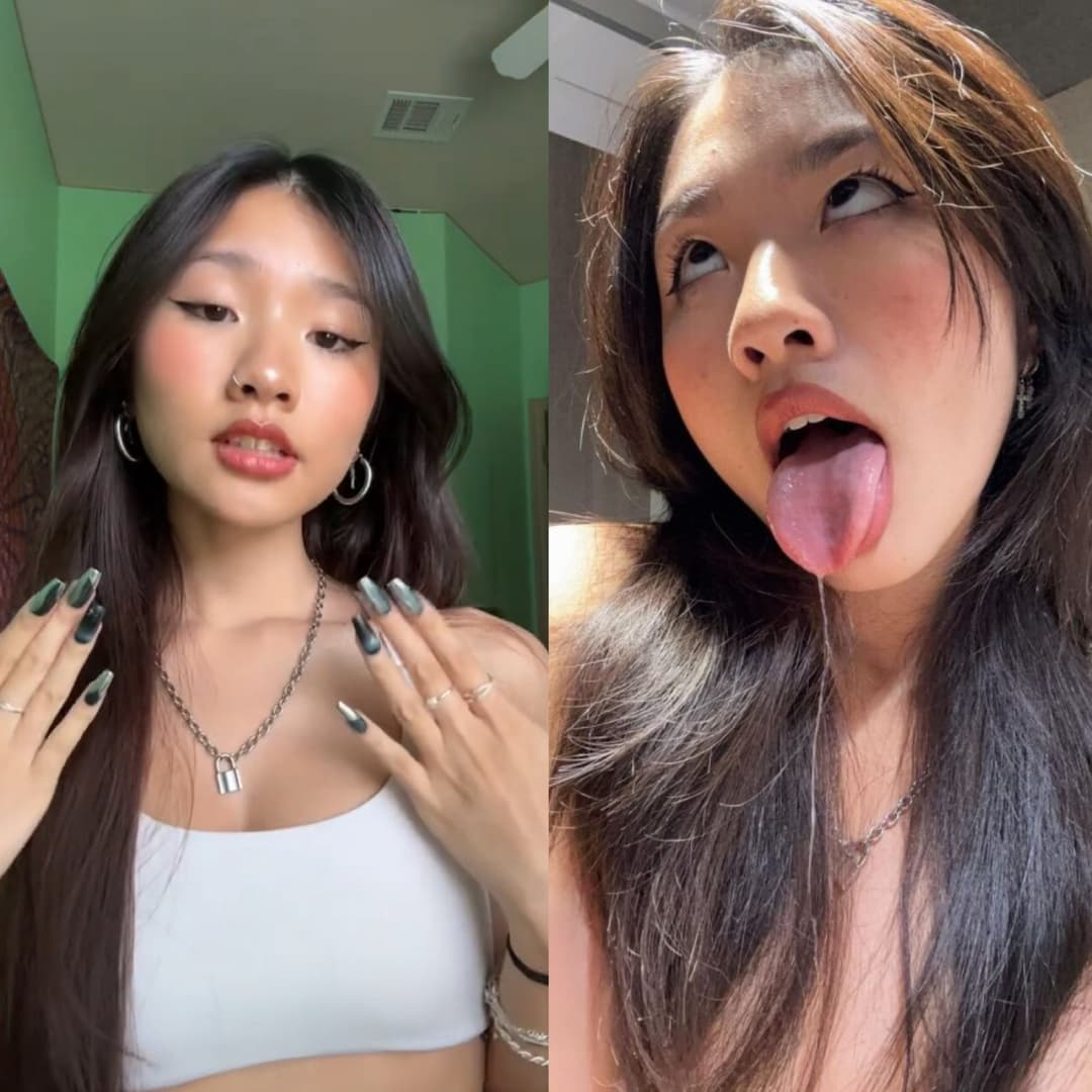 18yr ABG Asian Teen TikTok Goon Slut LEAKED! Perfect set of juicy teen tits and Ahegao face! Nudes!!