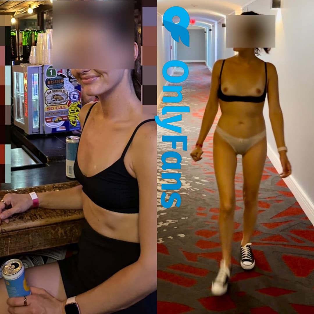 Drunk slut pees outside and has hotel hallway walk of shame in panties