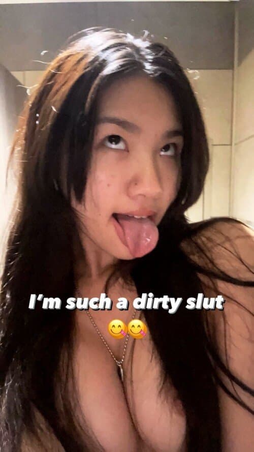 Asian teen is ready to be blasted and soaked in your semen. Abg cum slut