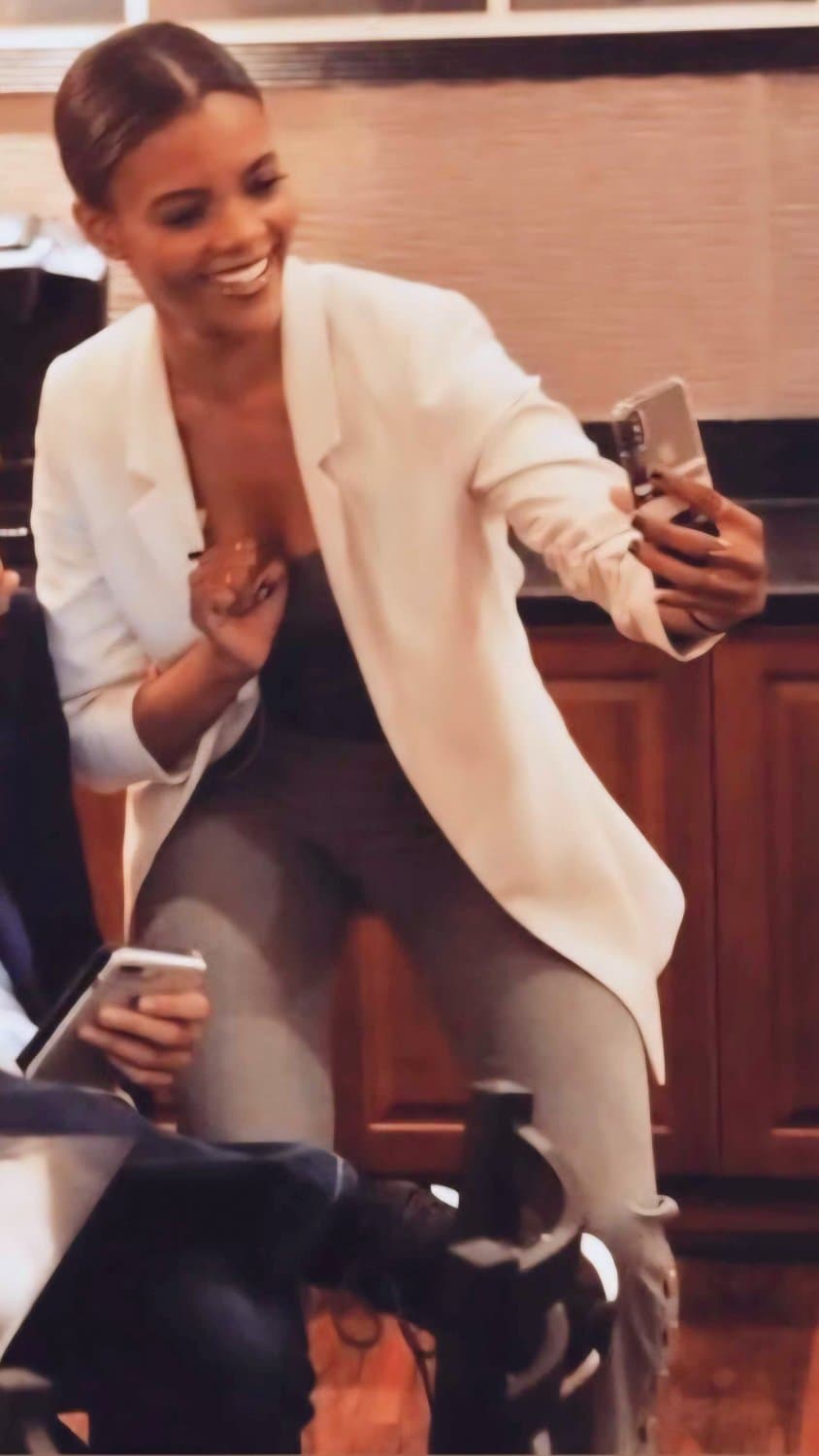 Black honey Candace Owens is brown sugar. Shut up this petite slut with white cock in her mouth