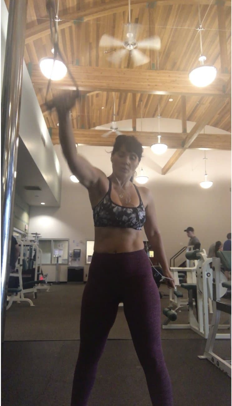 Best Friends mom working out