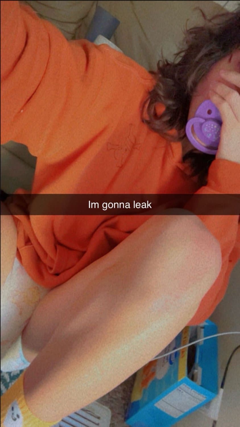 Click to view full size Shy emo girl secretly wears diapers