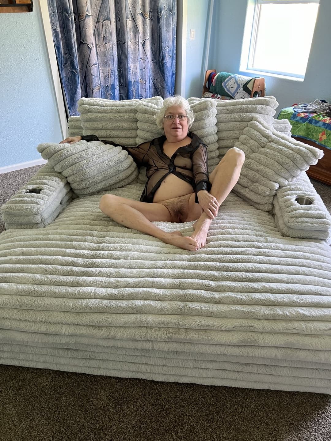 Grann D wears see through!