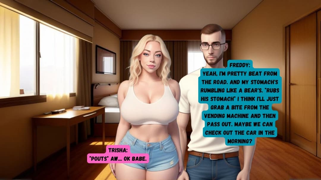 Roadtrip Troubles (AI Art) [Trisha, Freddy, Dom]