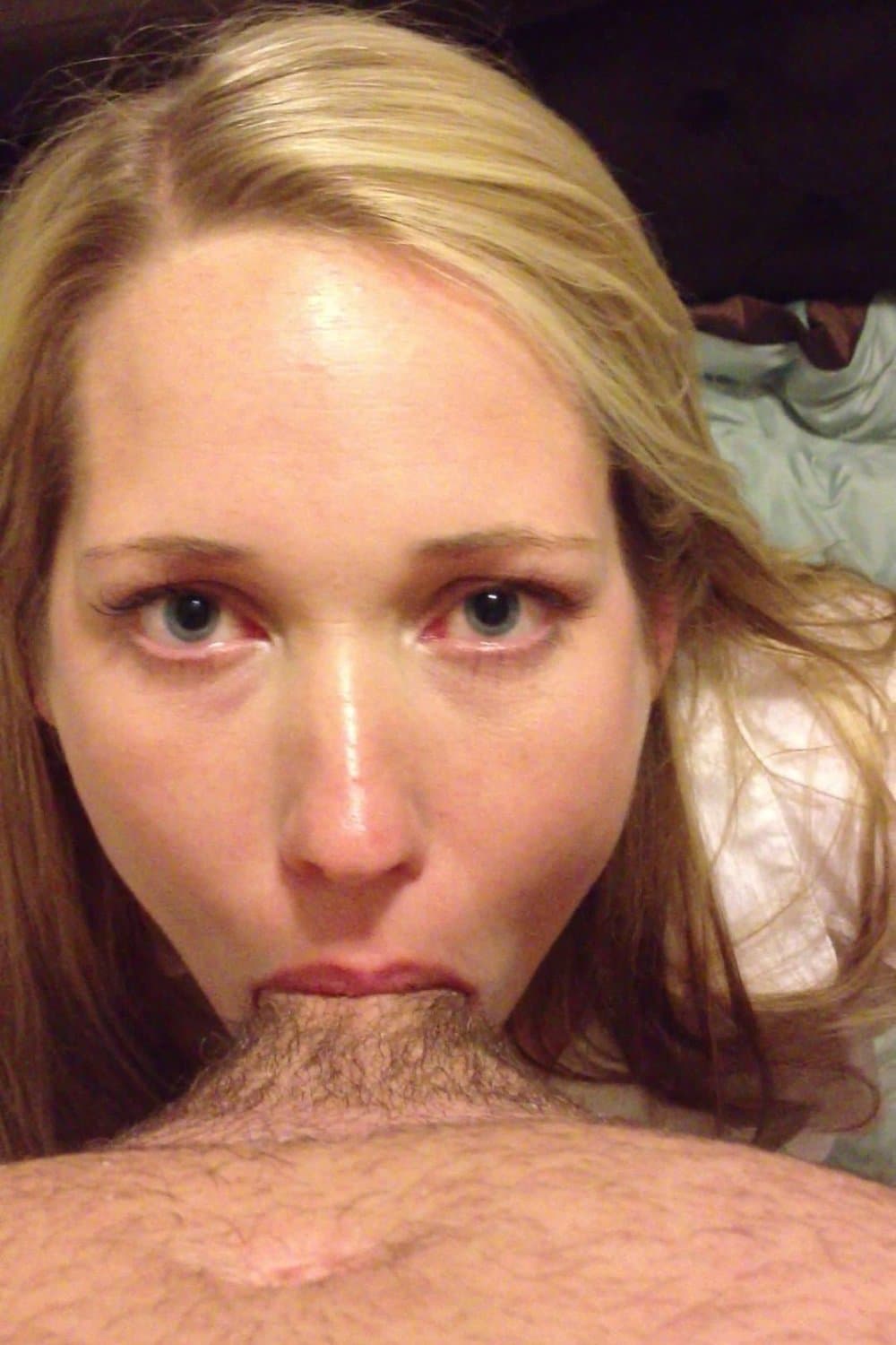 Submissive blonde wife loves facials