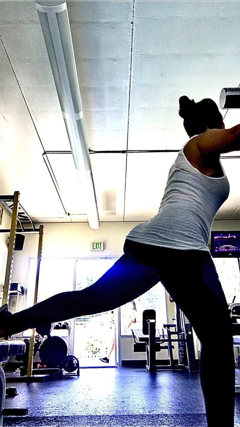 Best Friends mom working out