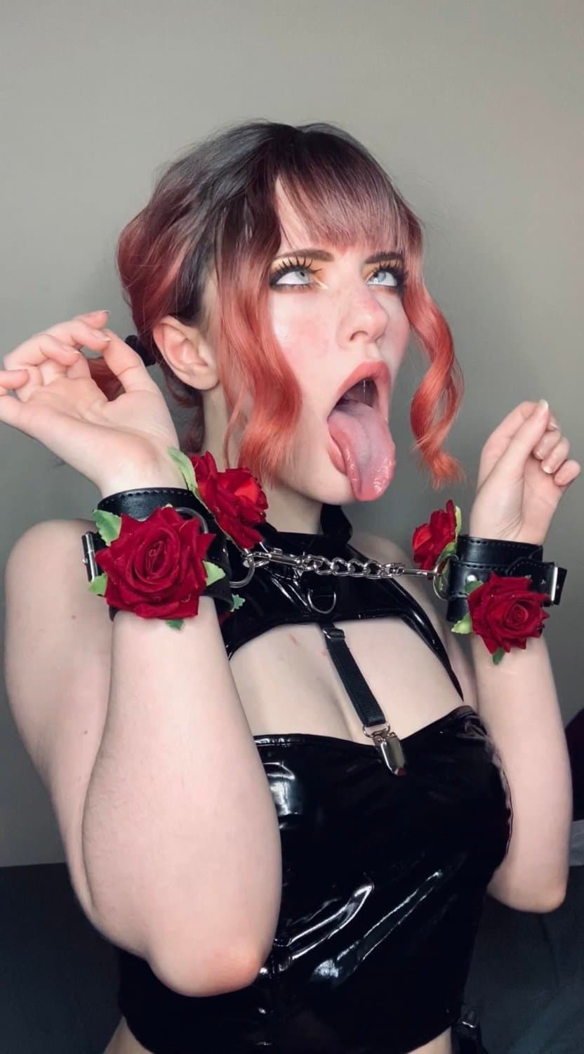 Long Tongue Set | Tongue Fetish Ahegao Egirl