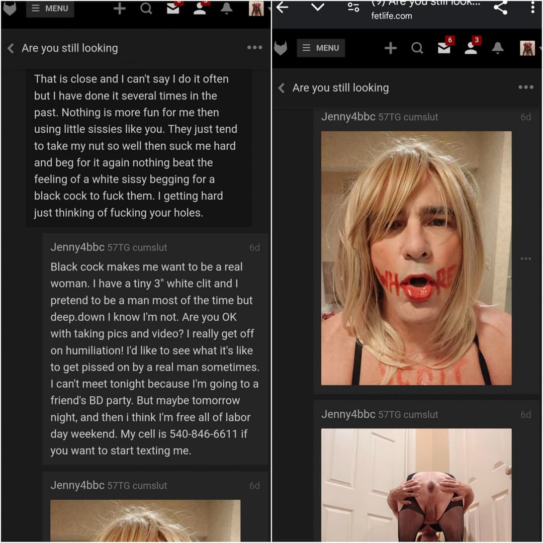 Sissy Jenny4bbc aka Scott from Virginia