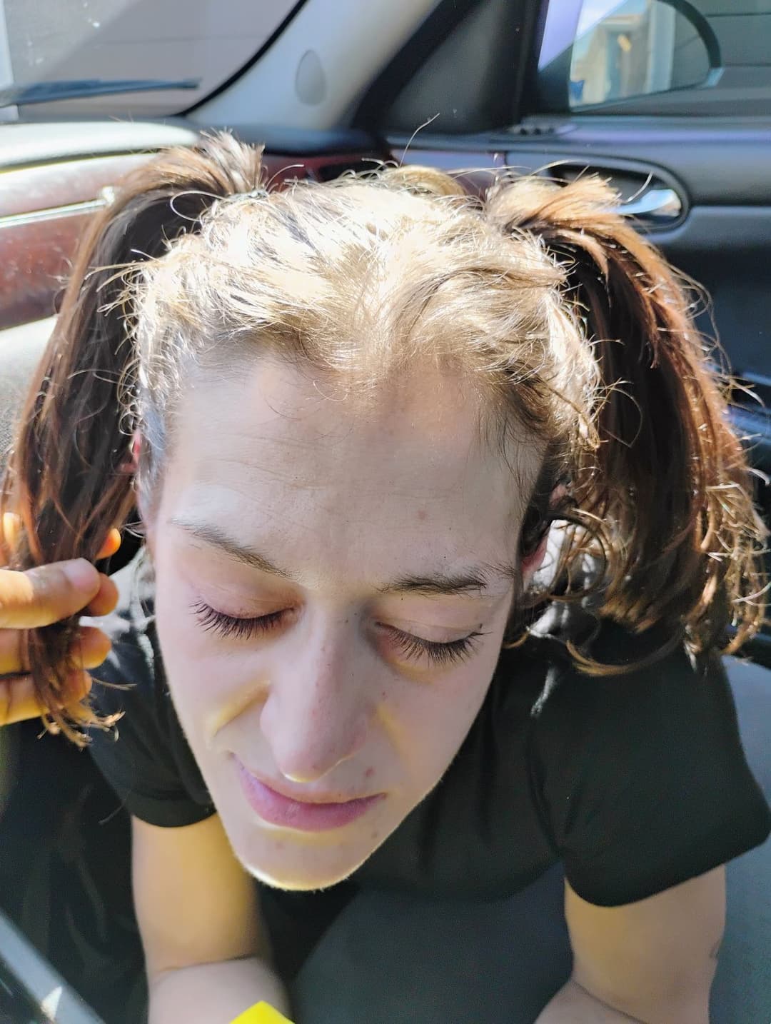 I made her put her hair in pigtails before I slut her out