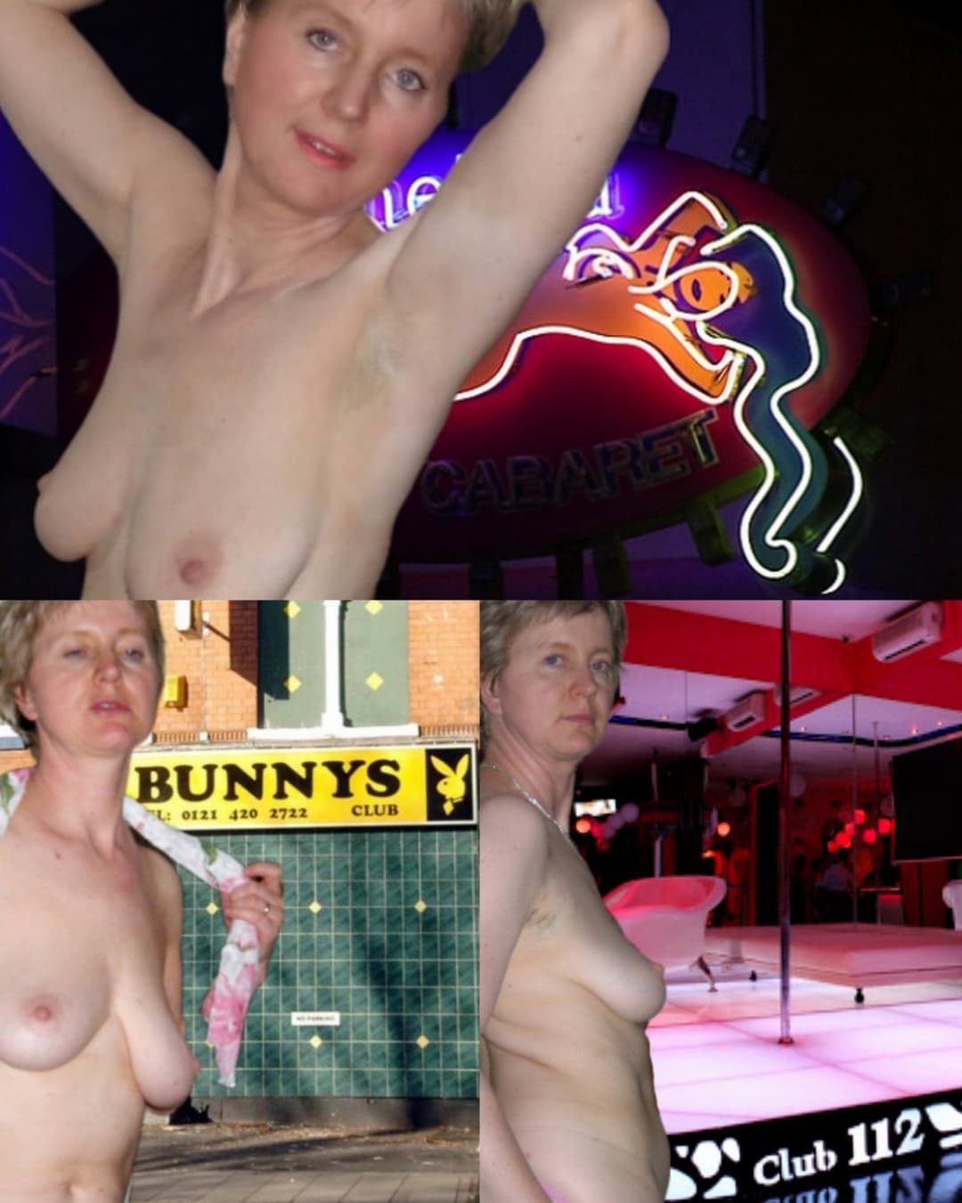 Monica at Bunnys, strip and massage parlour