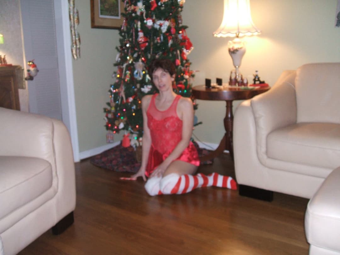 Christmas Memories MILF Nude by Christmas Tree 2