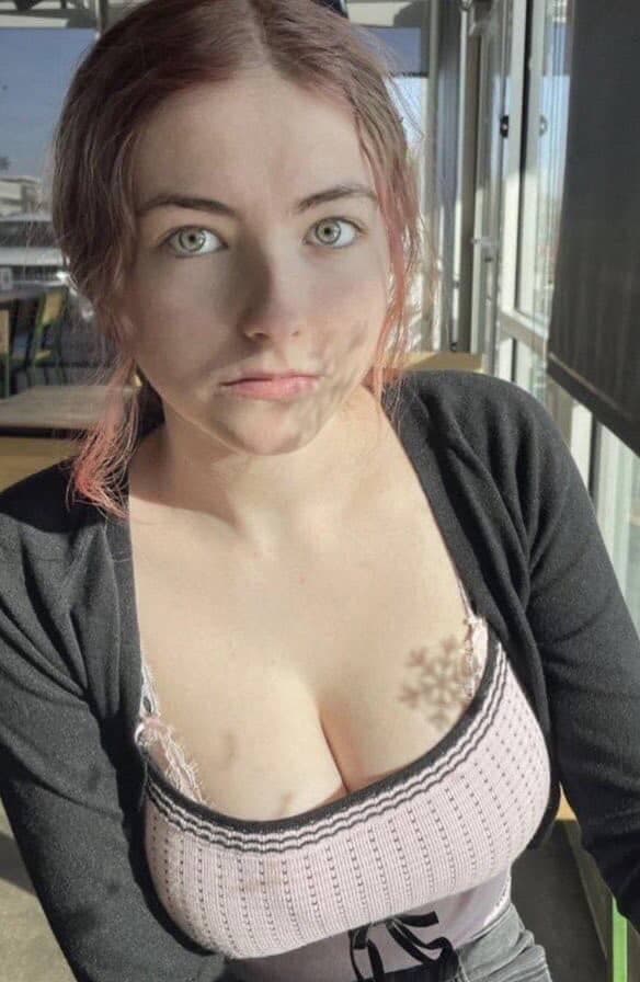 My sister’s got pretty green eyes and big fat tits