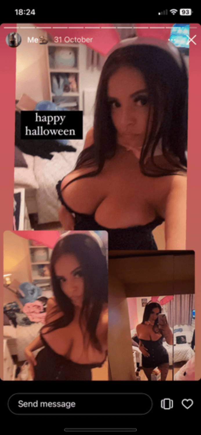 Click to view full size Snap slut Rose showing what a good fuck toy she can be