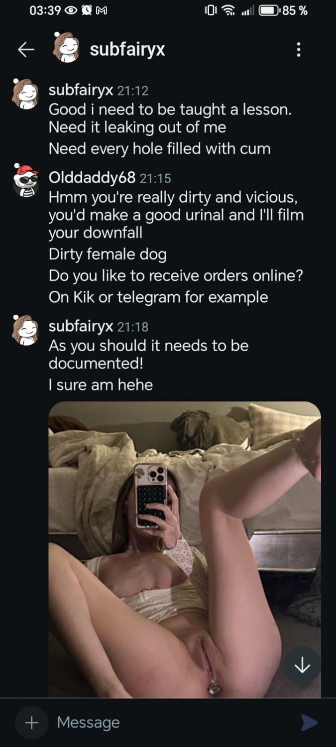 Cumbag, whore, pet, urinal for men... Hmmm awasome whore (consent in the pics)