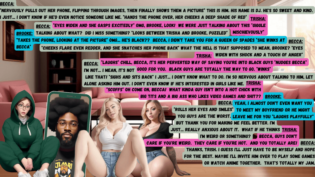 The Art Of Playing Spades 10: Good Advice (AI Art) [Becca 1, DJ 1, Trisha 2, Brooke 2]