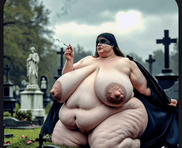 Several fat cemetery Queens to worship .. with several hidden goodies