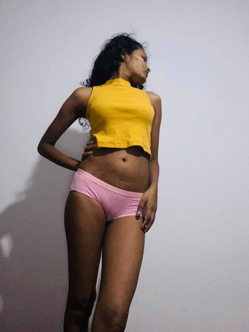 SL Cute Very Beautiful Slim Sexy Shy Village Girl In Sexy