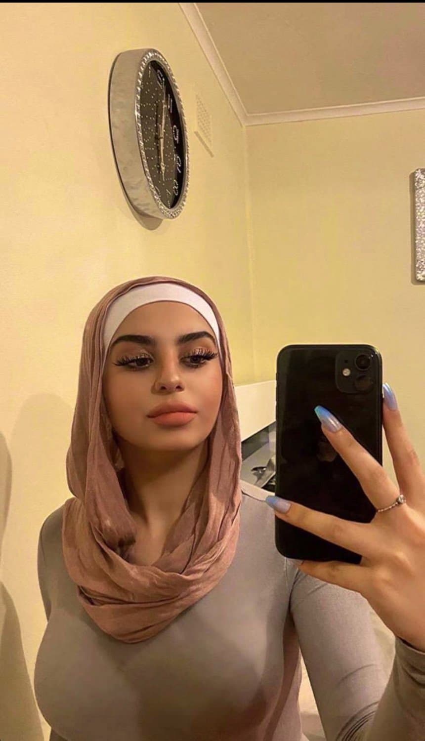 Hijabi Arab feet and spit compilation