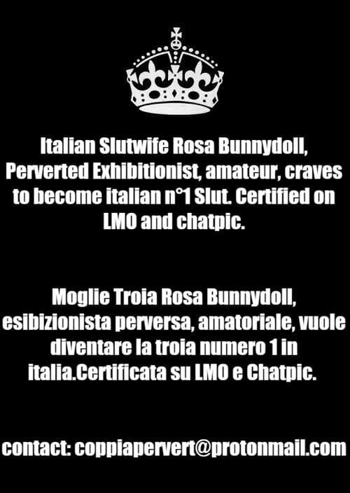 Italian Slutwife Rosa Bunnydoll, italiana rimming ass, craves to be italy n1 slut