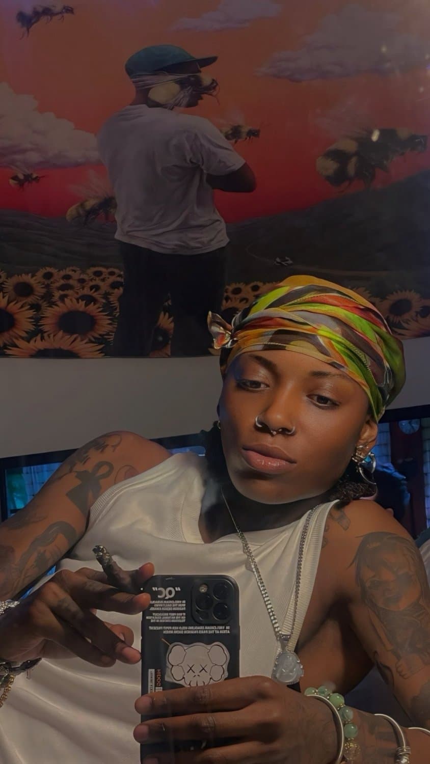 Black dyke stud ebony tomboy Tajee.