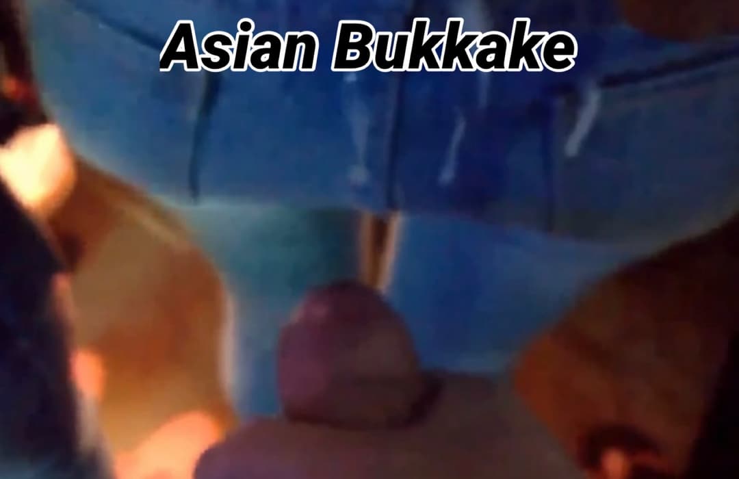 Asian outdoor ejaculation