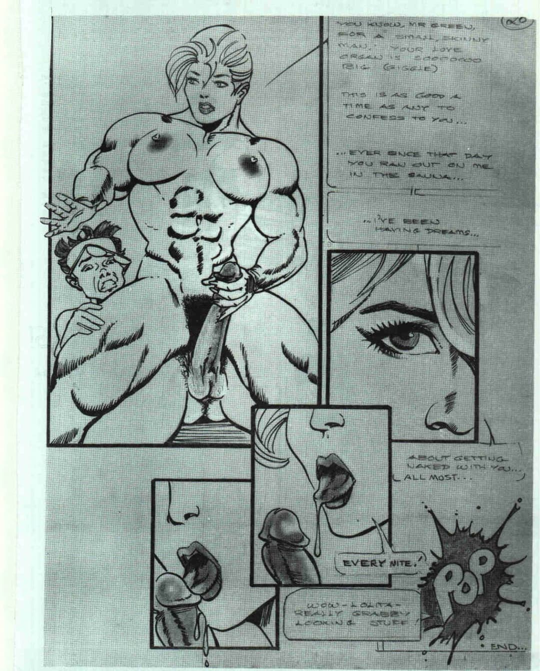 Naked bodybuilding photoshoot