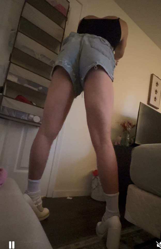 skinny fag-husband wearing wifes lingerie and gets horny from posing! CBT! kik: dammyxo