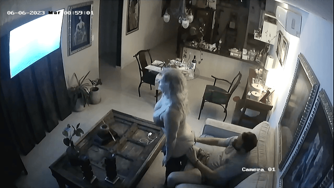 Hot Grandma caught having an Affair with young co-worker