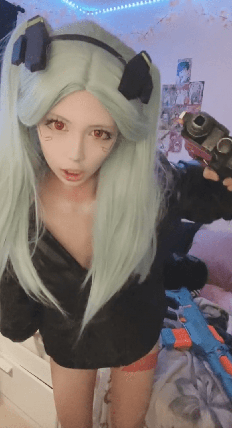 Rebecca Cyberpunk Asian Tiktok Slut Cosplay