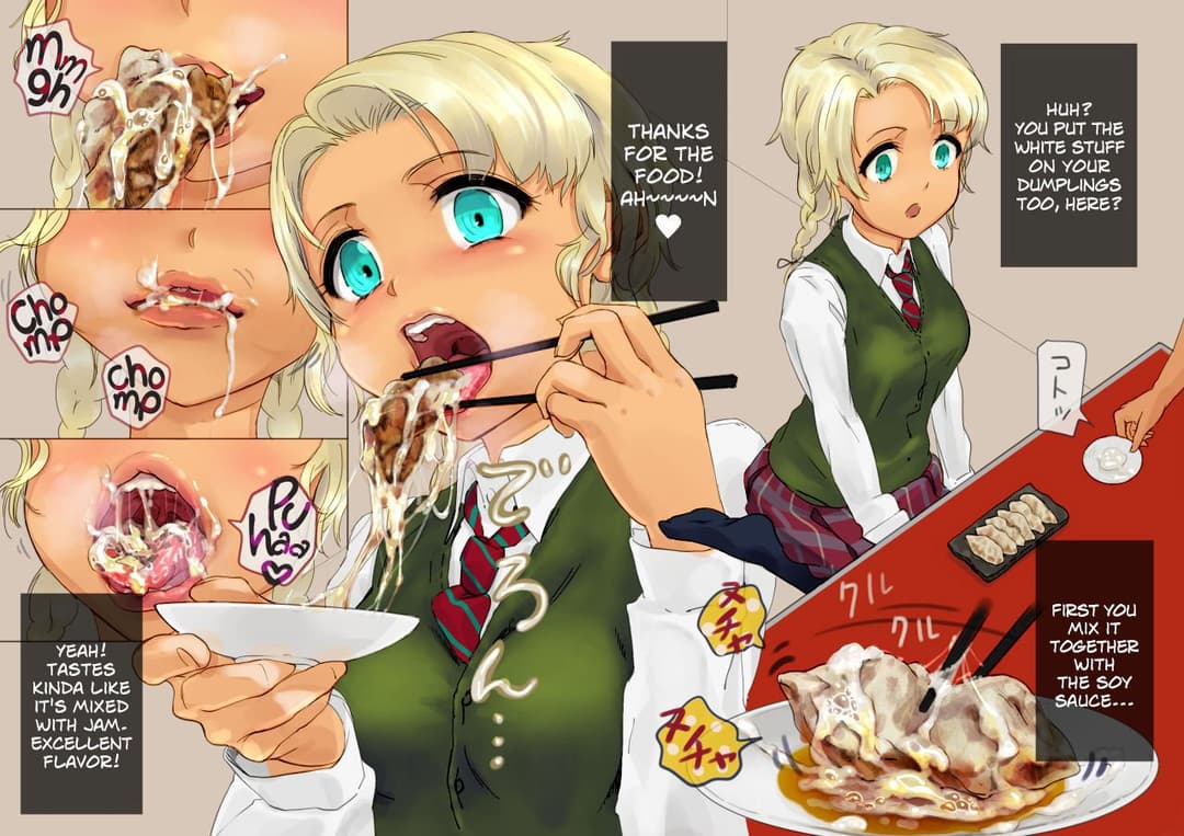 eating semen at the ramen shop