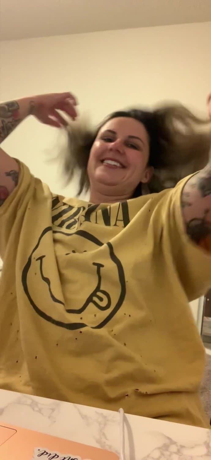 Bryanna leaked model with tattoos spreading lips