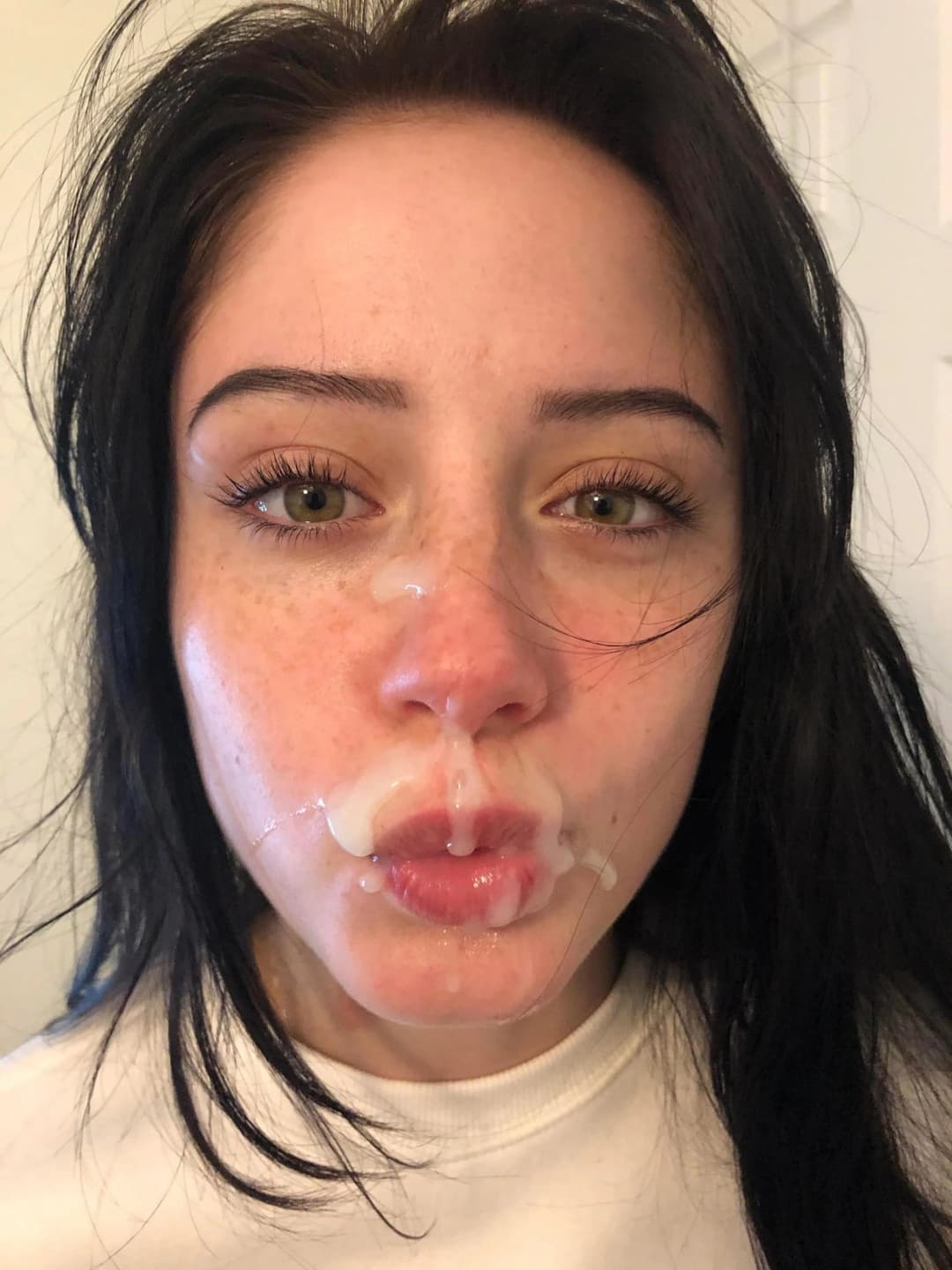 Perfect Girls Cum On Face Facial Compilation #2