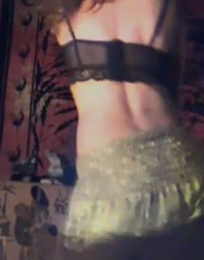 Horny wife dancing hot body