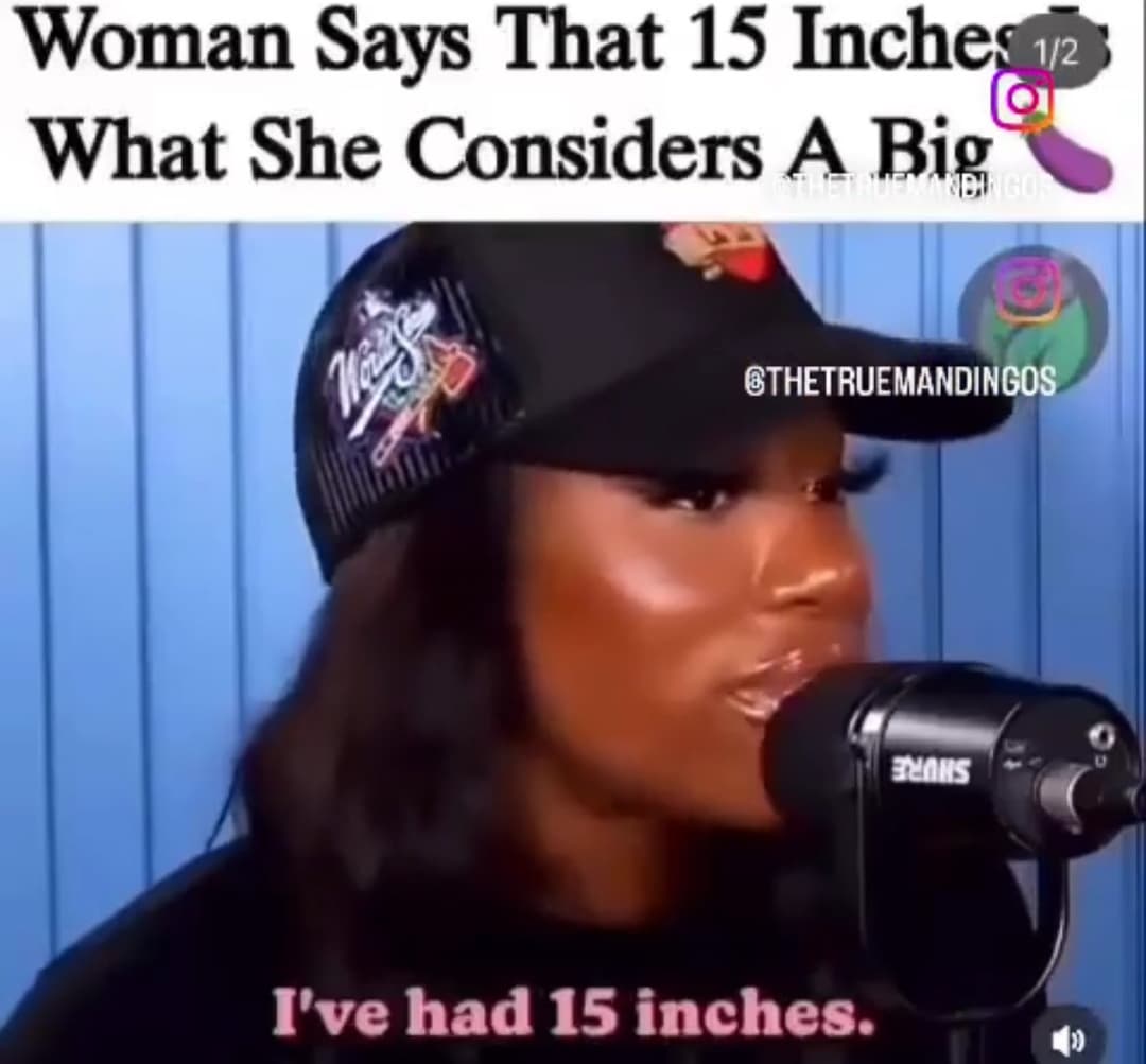 Size Matters: Size Queen says 15 inches ? and up is BIG