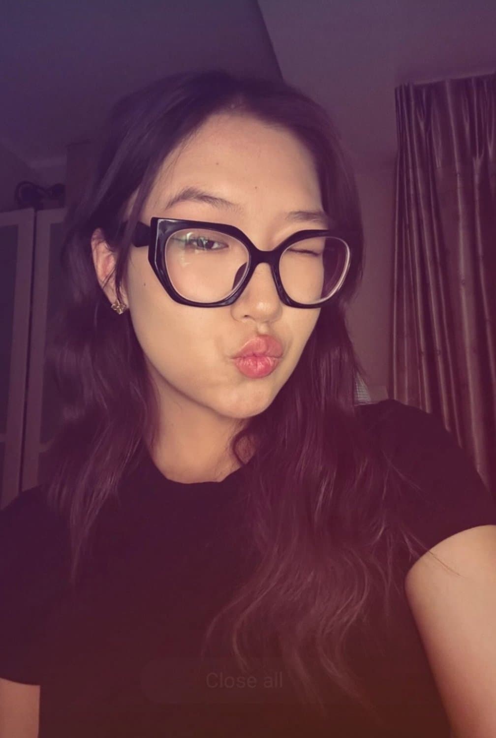 Asain slut wants you to cum on her tits or her face