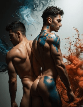 Click to view full size GAY A.I. MUSCLE MEN IN LINGERIE ???????