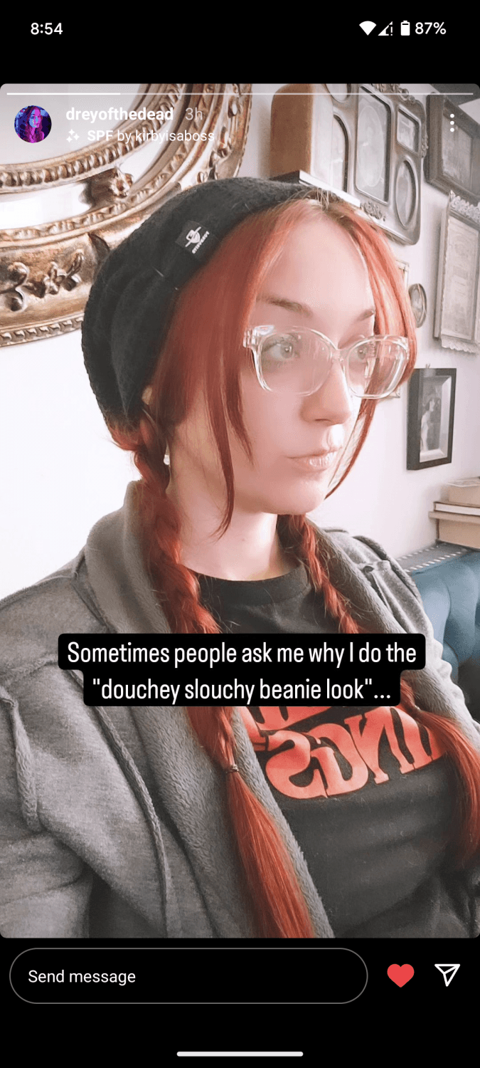 Sexy little Red Head nerdy bitch.