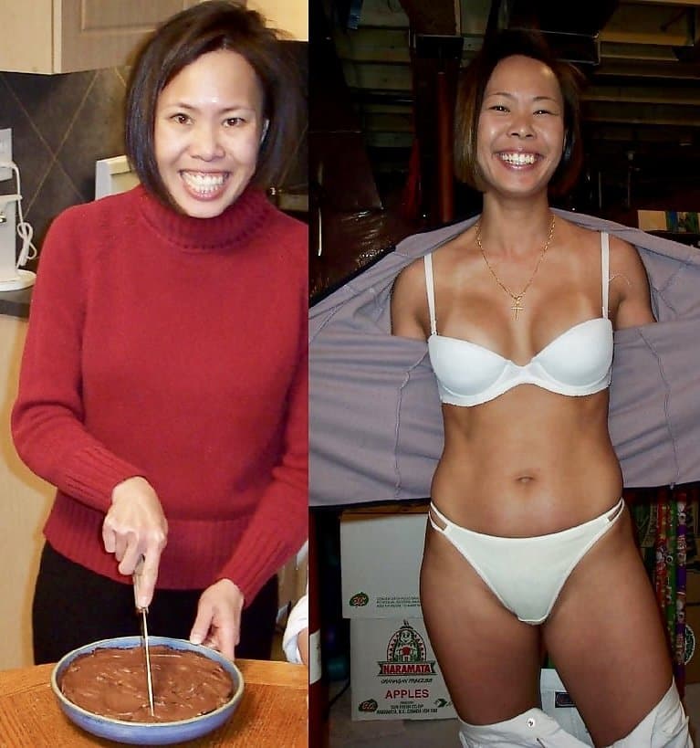 Asian wife, stripped of innocence and shared