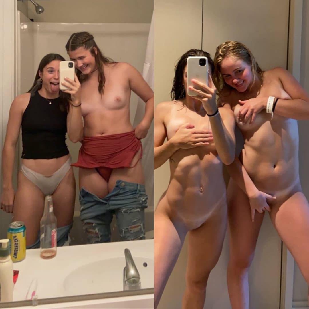 Kinky BFFs love getting naked together ?